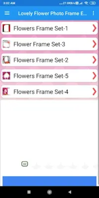 Lovely Flower Photo Frame Edit android App screenshot 5